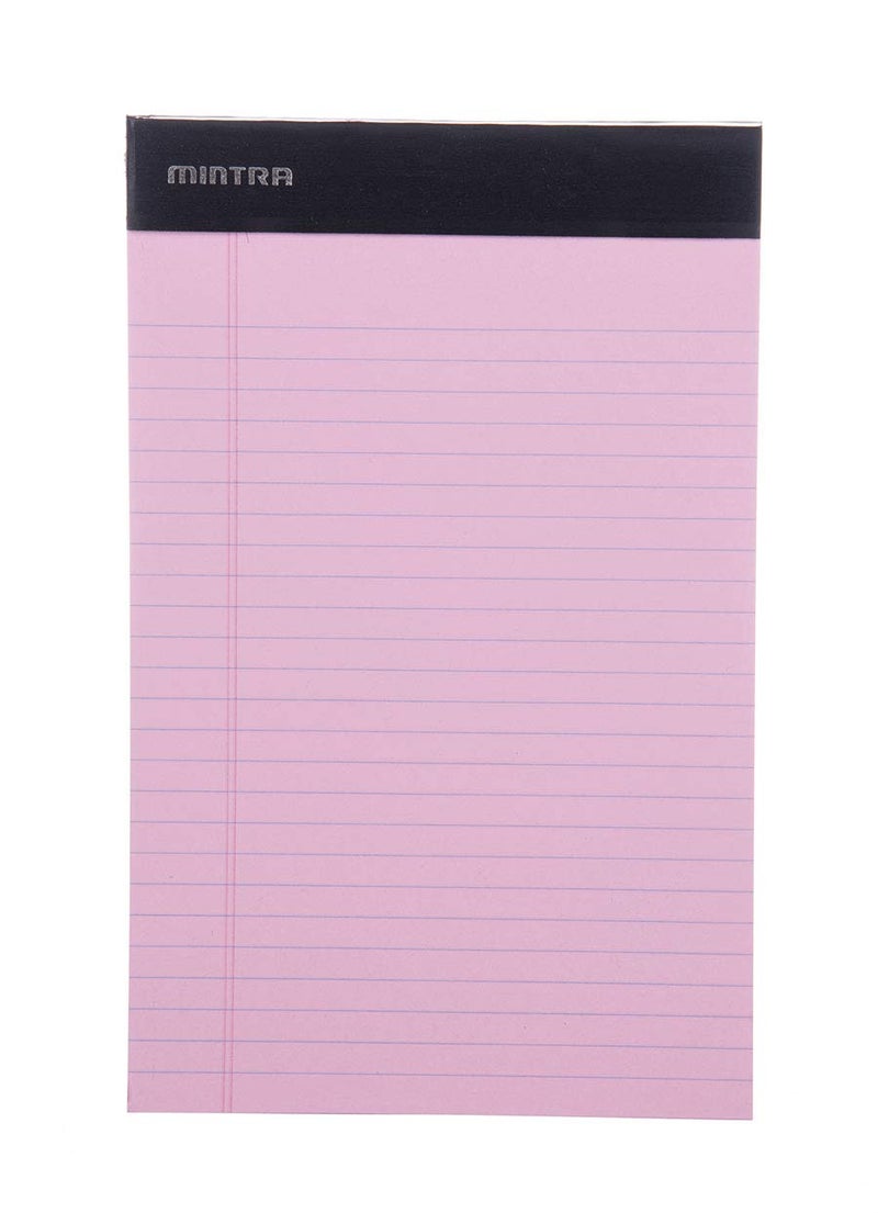 Mintra Office Legal Pads - ((BASIC PASTEL 6pk, 5in X 8in, NARROW RULED)) - 50 Sheets per Notepad, Micro perforated Writing Pad, Notebook Paper for School, College, Office, Professional - Image 3